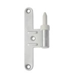 Paumelle male hb130 axe reglable gauche zingue argent lame centree