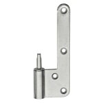 Paumelle - monin 089100b - lame m�le forme en l - finition zingu� - longueur 130 mm