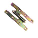 Paumelle picarde roul�e - faure - et - fils - pi197cg0 - 190x70 mm - acier brut - gauche