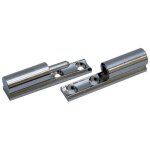 Paumelle universelle hauteur 50mm diam�tre n?ud 10mm laiton chrom� brillant - bros - pub050s03