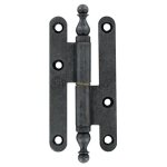 Paumelle � vase rustique 140x55mm droite acier poli - bros - 16ard1451