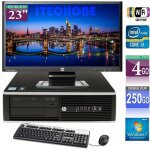 Pc de bureau hp 6200 pro - core i3 31 ghz - ram 4 go - hdd 250 go - wifi + ecran hp la2306x 23