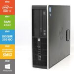 Pc bureau hp elite 8200 core i3 4 go ram 250 go disque durordinateur de bureau reconditionn windows ...