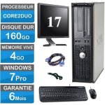 Pc complet bureau dell 380 4go ram 160 go hdd 17 cran clavier souris cble
