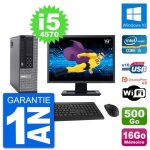 Pc dell 9020 sff ecran 19 intel i5 - 4570 ram 16go disque 500go windows 10 wifi Pc dell 9020 sff ecran 19 intel i5 - 4570 ram 16go disque 500go windows 10 wifi