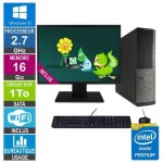 Pc dell optiplex 3010 dt g630 2. 70ghz 16go / 1to wifi w10 + ecran 22