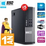 Pc dell optiplex 9020 sff i5 - 4570 16go disque 240go ssd graveur dvd wifi win 7