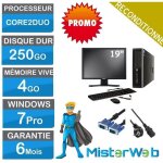 Pc fixe complet hp 6000 pro - 250go hdd - 4go ram - bureautique