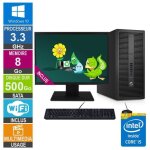 Pc hp elitedesk 800 g2 twr i5 - 6400 3. 30ghz 8go / 500go wifi w10 + ecran 24 Pc hp elitedesk 800 g2 twr i5 - 6400 3. 30ghz 8go / 500go wifi w10 + ecran 24