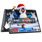 Pc portable - amd ryzen5 7430u(jusqu� 4. 3ghz) - �cran tactile 360�flip - ddr4 16go ram 512go ssd - 15. ...