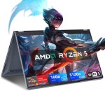 Pc portable - �cran tactile 360�flip - amd ryzen5 7430u(jusqu� 4. 3ghz) - ddr4 16go ram 512go ssd - 15. ...