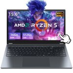 Pc portable - �cran tactile 360� rotation - amd ryzen 5 7430u (6c / 12t jusqu� 4. 3 ghz) - 16 go ram ...