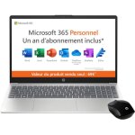 Pc portable hp 15 - fc0020nf - windows 11 + microsoft 365 inclus 1 an - 156 fhd - athlon silver 7120u ...