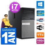 Pc tour dell 9020 intel core i7 - 4770 ram 16go disque dur 1to windows 10 wifi