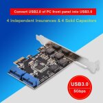 Pci - e pci - express vers adaptateur de carte usb 3. 0 à 2 ports internes 19 broches avec profil bas ... Pci - e pci - express vers adaptateur de carte usb 3. 0 à 2 ports internes 19 broches avec profil bas ...