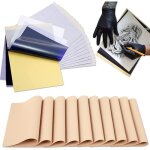 Peau synthtique tatouage et stencil tatouage transfert10pcs fausse peau tatouage 20pcs papier transfert ...