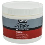 Appr�t - pebeo - gesso studio - 500 ml - blanc - s�che rapidement - surface mate