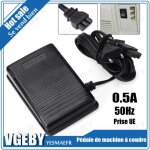 Pédale de machine à coudre - singer - noir - contrôleur de pied 1pc Pédale de machine à coudre - singer - noir - contrôleur de pied 1pc