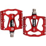 Pédale vtt en alliage aluminium plate forme rouge - dajun - adulte - garantie 2 ans Pédale vtt en alliage aluminium plate forme rouge - dajun - adulte - garantie 2 ans