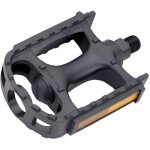 P�dale vtt - p2r - r�sine noir - 9 - 16 pouces - roulements � billes - catadioptres