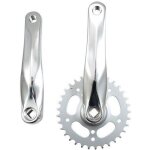 P�dalier bmx - 33 dts - aluminium argent - 170 mm - freestyle - dirt jump