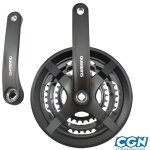 Pédalier vtt - shimano - tourney ty501 - triple 48 - 38 - 28d - aluminium - 170 mm Pédalier vtt - shimano - tourney ty501 - triple 48 - 38 - 28d - aluminium - 170 mm