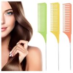 Peigne � m�ches - professionnel - 3 tailles - antistatique - conception en acier inoxydable - multifonctionnel ...