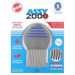 Peigne  poux mtal - assy 2000 - bleu - traitement naturel - largeur optimale - enfant