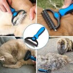 Peigne de toilettage professionnel pour chien et brosse pour chien � poils longs r�teau de toilettage ...