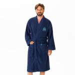 Peignoir adulte 100% coton om ruban taille m