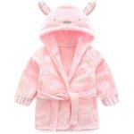 Peignoir de bain pour enfant b�b� gar�onsortie de bain � capuchonhiver mignon animal doux chaud polaire ...