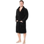 Peignoir de bain - non spécifié - modèle l - flanelle - noir - chaud Peignoir de bain - non spécifié - modèle l - flanelle - noir - chaud