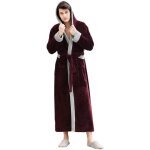 Peignoir de bainpeignoir de bain pour hommepeignoir long  capuche en polaire super douceluxe et doux ...
