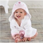 Peignoir bb sortie de bain princesse - yontree - rose - coton - 0 mois - mixte - 30cm - 25cm - 42cm ...