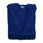 Alpes blanc - peignoir de bain mixte  capuche 100% coton ponge bouclette 450g / m - doux et absorbant ...