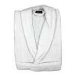 Peignoir col chle - alpes - 100% coton - blanc - 450g / m - taille m
