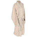 Peignoir - esprit - beige - coton - 63x120 cm - confortable - lgant