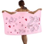 Peignoir - non spcifi - serviette de bain douche femme - microfibre - 80x135 cm - absorbant schage ...