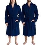 Peignoir unisexe puma 100% coton robe de chambre bleu