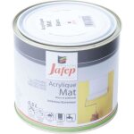 Peinture acrylique - jafep - blanc mat - 05 l - intrieur - lessivable