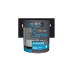 Peinture acrylique de d�coration satin�e 25 l - noir - add111297 - addict