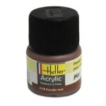 Peinture acrylique  leau pour maquettes - heller - 113 - rouille mat - contenance 12 ml