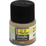Peinture acrylique  leau pour maquettes - heller - 16 - or - contenance 12 ml
