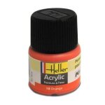 Peinture acrylique  leau pour maquettes - heller - 18 - orange - contenance 12 ml - a partir de 15 ans ...