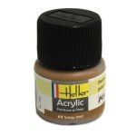 Peinture acrylique  leau pour maquettes - heller - 63 sable mat - contenance 12 ml - pour adultes