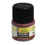 Peinture acrylique  leau pour maquettes - heller - 73 - lie de vin mat
