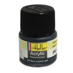 Peinture acrylique pour maquettes - heller - 77 - bleu marine mat - contenance 12 ml