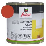 Peinture acrylique mat rouge vif jafep 05 l