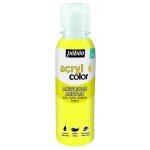 Peinture acrylique - acrylcolor - jaune fluo - 150 ml - brillant - multi - surfaces