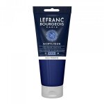 Peinture acrylique - bleu primaire - 063 - fine - lefranc bourgeois - tube 200ml